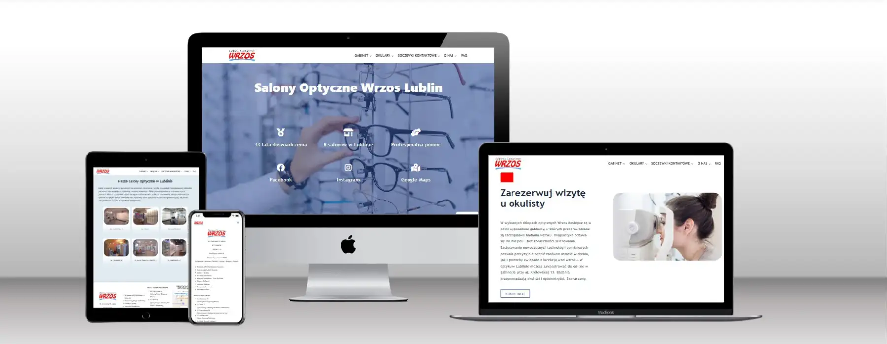 Salony Optyczne Wrzos w Lublinie-strona internetowa-Agencja Marketingowa ImpactProject